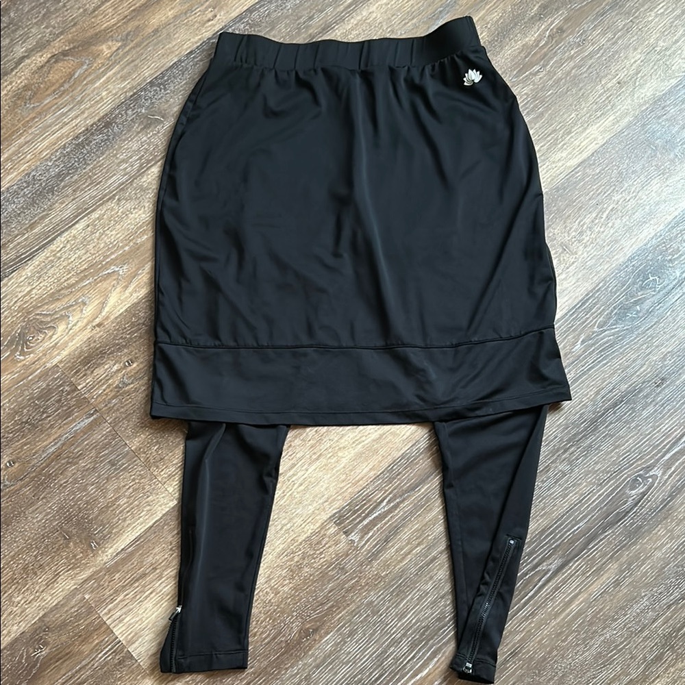 Black Skirted Leggings